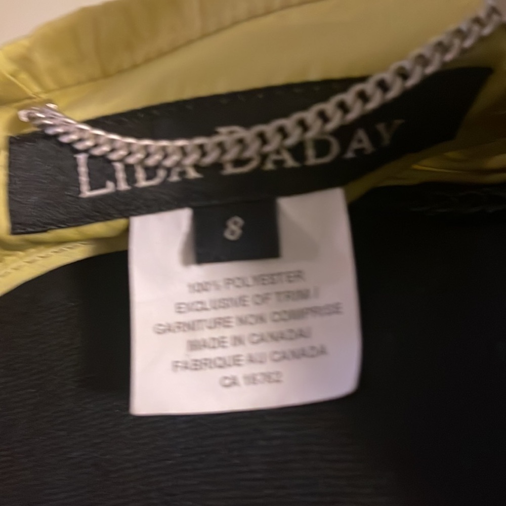 Lida Baday Chartreuse Green Cropped Jacket - Picture 8 of 9